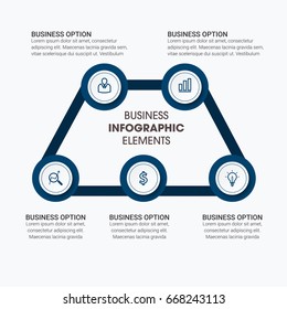 Abstract 3D Business Diagram Infographic
