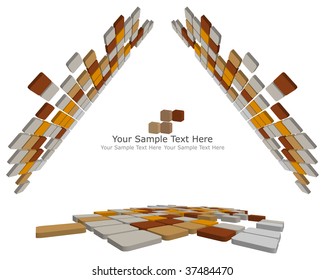 Abstract 3d checked  business background for use in web design