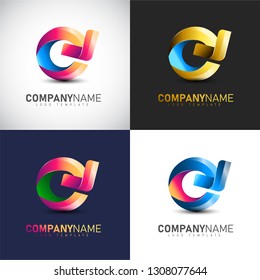 Abstract 3D Circle Arrow logo Template for your Company Brand