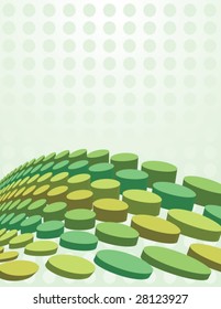 Abstract 3D Circle Background