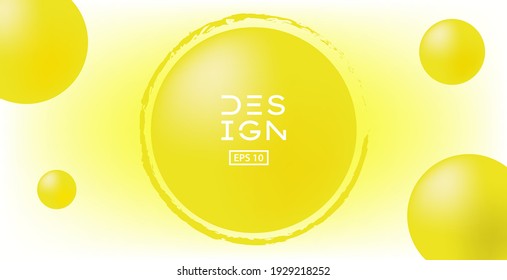 Abstract 3d Circle background in pastel colorful gradation style. Vector EPS.10