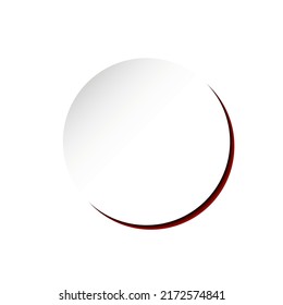 Abstract 3D circle isolated on white background