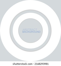 Abstract 3D circle with paper cut style. Pattern for your design. Vector illustration