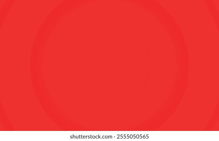 Abstract 3D circle paper cut layer red background with black shadow effect