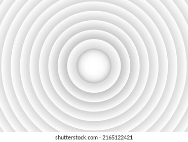 Abstract 3D circle papercut layer white background,Grey white Abstract background,