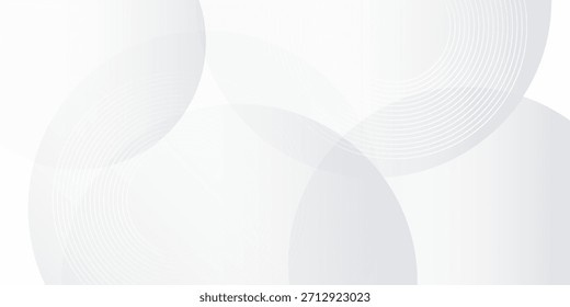 Abstrato 3D círculo camada de recorte de papel fundo branco com efeito de linha de ouro