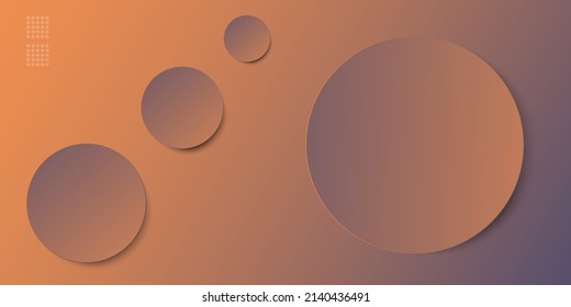 Abstract 3D circle. Abstract 3d vector. Abstract 3D circle paper cut gradient background. Simple flat design for presentation. vector illustration