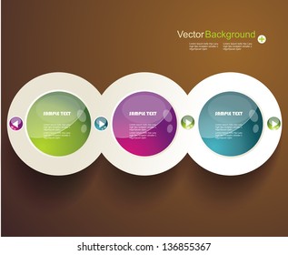 Abstract 3d circles background design