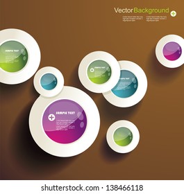 Abstract 3d circles background design