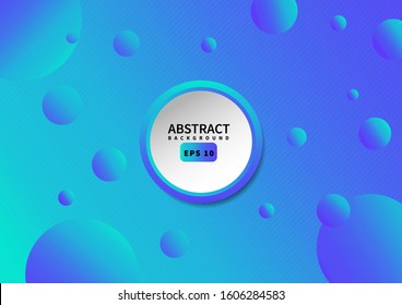Abstract 3D circles background. Vector illustration