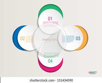 Abstract 3d Circles infographics