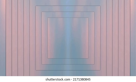 Abstract 3D circular pedestal or podium in vibrant color for cosmetic product. View from above.
