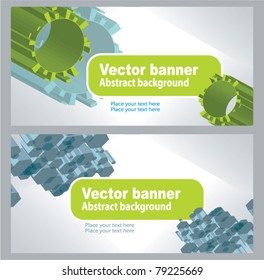 Abstract 3d colorful banners vector background.