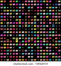 Abstract 3d colorful cube shapes, background design. Vector illustration.