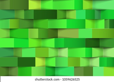 Abstract 3d colorful geometric background. Multicolored seamless texture with shadow. Origami paper style. Simple clean realistic background texture. 3D Vector interior wall panel pattern. EPS10