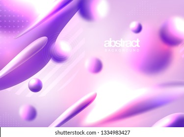 Abstract 3d colorful gradient drop liquid for social media and print