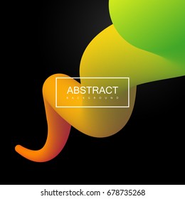 Abstract 3d colorful stripe. Vector artistic illustration. Vibrant gradient shape. Liquid color path. Creativity concept. Visual communication poster design