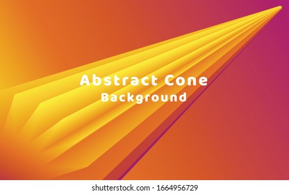 Fondo abstracto de cono 3D. Es bueno para el fondo de pantalla de la página web.