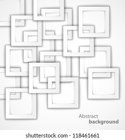 Abstract 3D cone square background. Vector illustration