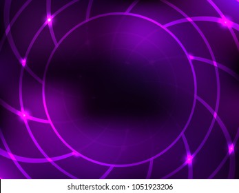 Abstract 3D cosmic background with space for text. Black hole. Vector illustration.
