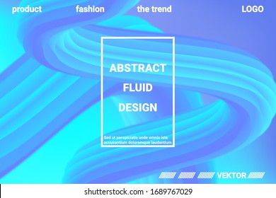 Abstrakte 3D-Abdeckung mit hellem Farbverlauf. Abstrakte flüssige Farbform. Futuristisches Konzept.  Moderne grafische Textur. Vektorillustration 3d Abbildung.