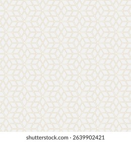 Abstract 3D cube illusion pattern with geometric depth, perfect for modern seamless design projects.