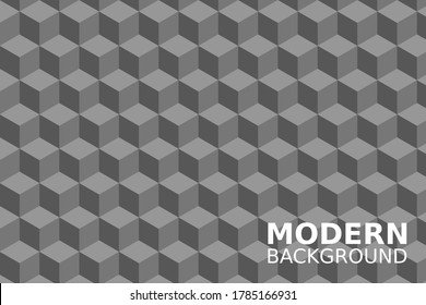 Abstract 3D cubes illustrator background design
