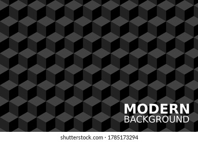 Abstract 3D cubes illustrator background design