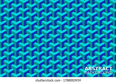 Abstract 3D cubes illustrator background design