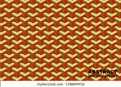 Abstract 3D cubes illustrator background design