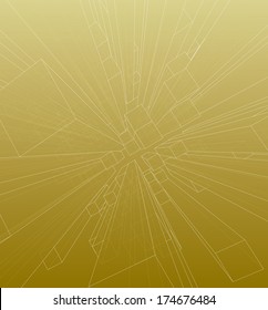 Abstract 3d cubes vector background.