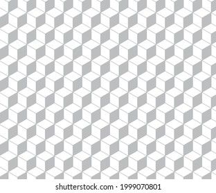 Abstract 3d Cubic background. Minimal geometric cubes illustration background.