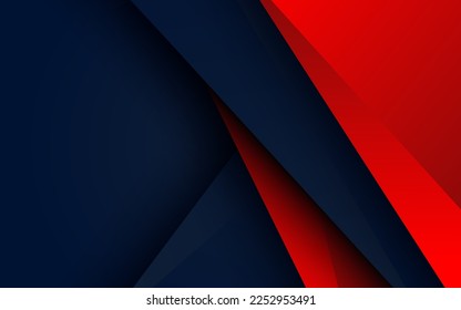 abstract 3d dark blue background with a combination of luminous red overlap layers background