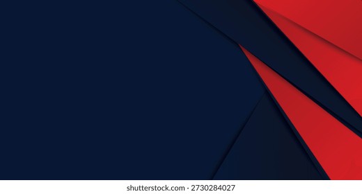 abstrato 3d fundo azul escuro com uma combinação de vermelho luminoso sobrepor camadas fundo