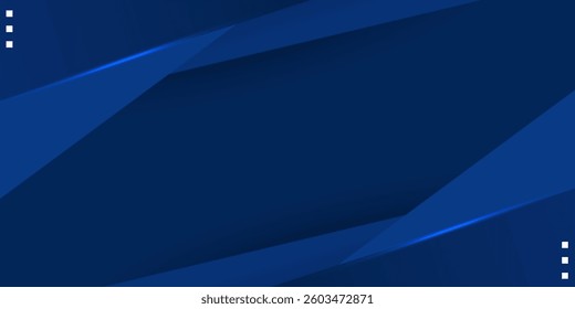 Abstract 3D dark blue diagonal geometric background. Overlapping square and triangle shapes with line pattern. modern concept eps10