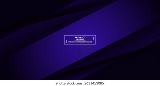 Abstract 3D dark blue diagonal geometric background. Overlapping square shapes with shadow. Vector Eps10