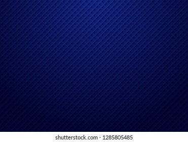Abstract 3D dark blue squares pattern repeat striped background and texture with light luxury style. Vector illustration