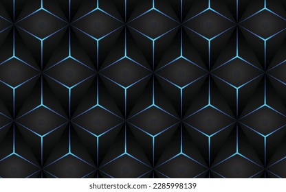 Resumen 3d diseño de fondo de textura de triángulo oscuro y neón, elemento de fondo moderno 3d, ilustración de arte vectorial