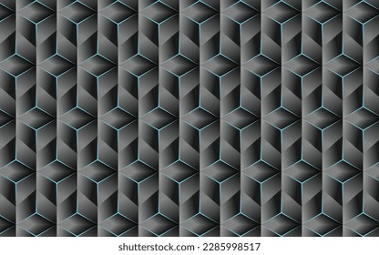 Resumen 3d diseño de fondo de textura de triángulo oscuro y neón, elemento de fondo moderno 3d, ilustración de arte vectorial