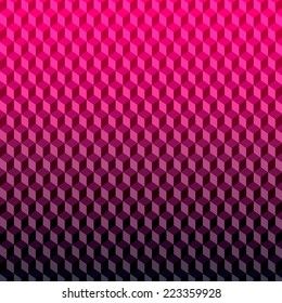 Abstract 3D Dark Violet Lilac Background from Cubes