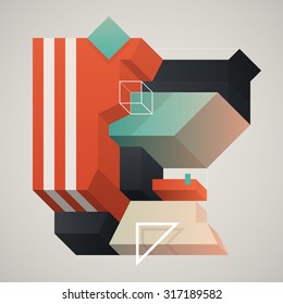 Abstract 3d design element. EPS10 vector template