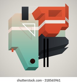 Abstract 3d design element. EPS10 vector template