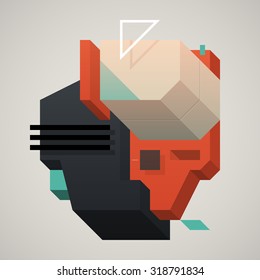 Abstract 3d design element. EPS10 vector template