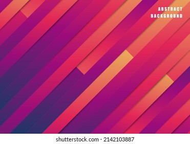 Abstract 3D design of gradient decorative pattern artwork. Overlapping with shadow background. Illustration vector