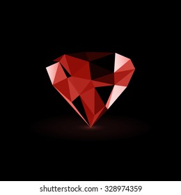 Abstract 3D diamond design 
Eps 10 stock vector illustration 