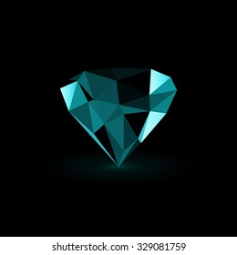 Abstract 3D diamond design 
Eps 10 stock vector illustration 