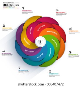 Abstract 3D digital business diagram Infographic. Can be used for workflow process, banner, chart, number options, work plan, web design.