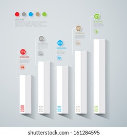 Abstract 3D digital illustration Infographic. Vector illustration can be used for workflow layout, diagram, number options, web design. 