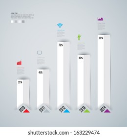 Abstract 3D digital illustration Infographic. Vector illustration can be used for workflow layout, diagram, number options, web design. 