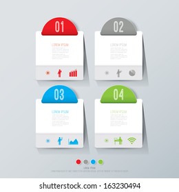 Abstract 3D digital illustration Infographic. Vector illustration can be used for workflow layout, diagram, number options, web design.